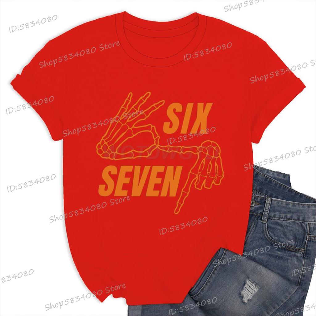 Six Seven Meme Halloween Shirt Funny Gift for Him Her Trend Halloween 6 7 Vintage Tee Unisex Women Internet Humor T Shirt