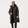 Tanboer Damen TBF530836Z Lange Verdickte Daunenjacke mit Kapuze