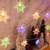 LED Snowflake String Light Winter Interior Decoration String Lights Christmas Decoration 2024 Xmas Tree Fairy Light Garland