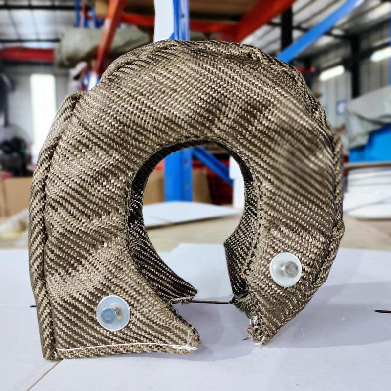 Glass Fiber T3 Turbocharger Heat Shield Cover Blanket Insulation Wrap for Turbo Accessories Upgrade