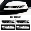 hbrz5 For Opel Opc Astra K Vivaro Corsa Zafira Insignia Mokka Car Rearview Mirror Sticker Emblem Decoration Auto Exterior Accessories