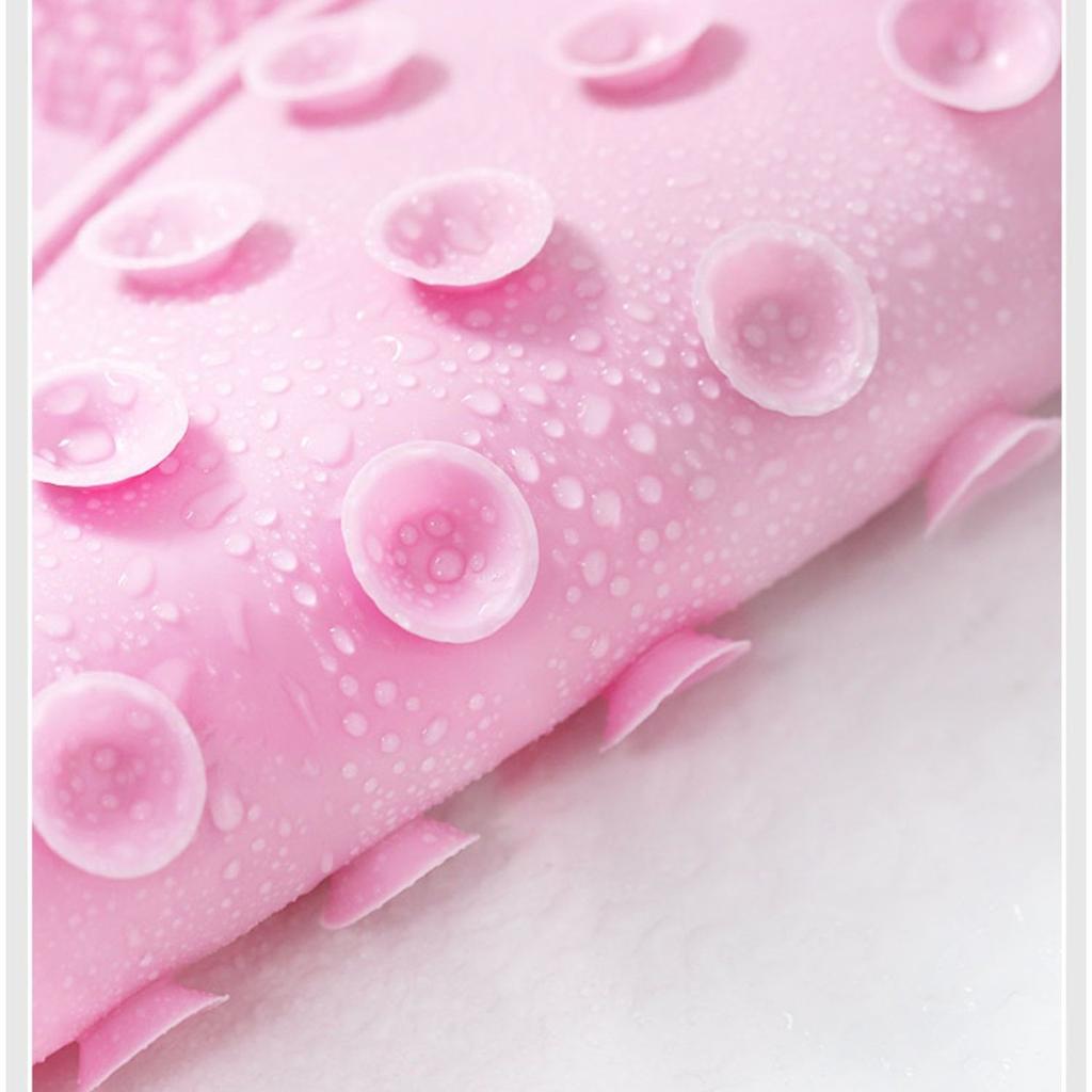 Multifunctional Non-Slip Bath Mat with Foot & Back Scrubbing, Dead Skin Removal, and Large Suction Cups