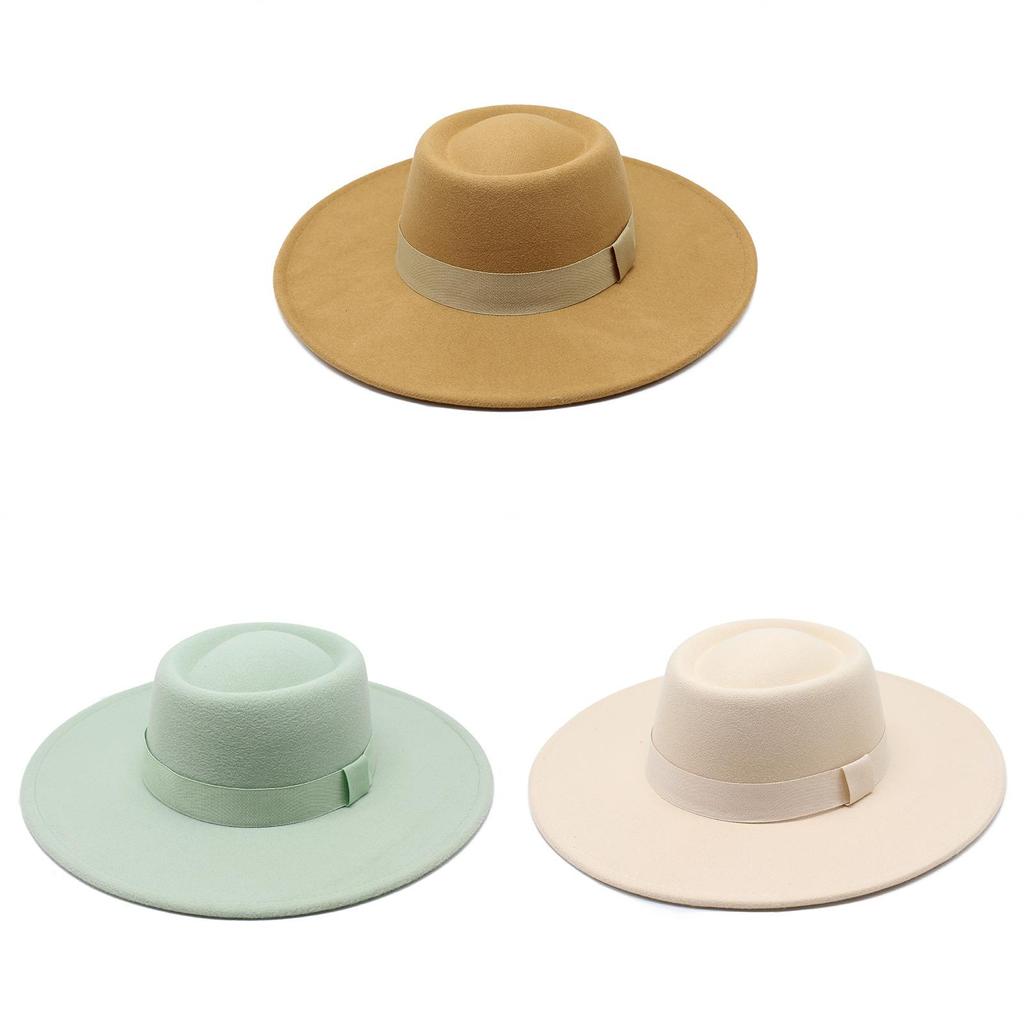Wool Felt Bowler Hat For Men Women With Wide Brim Sun Protection And Breathability