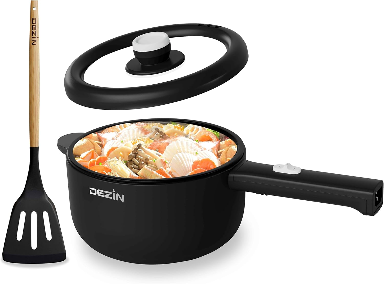 Hot Pot Electric,  Non-Pan, Rapid Noodles Cooker, Mini Portable Pot for Steak, Egg, Fried Rice, United States