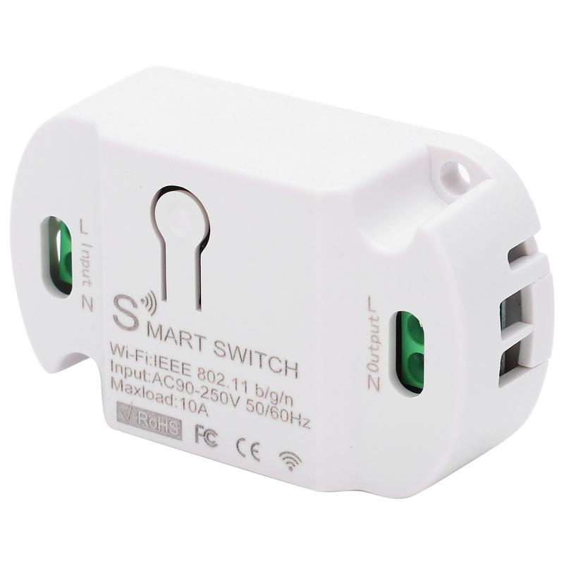 Smart WiFi Switch Remote ON/Off Voice Control Timing for Light Fans TV Home Appliances AC 90‑250V