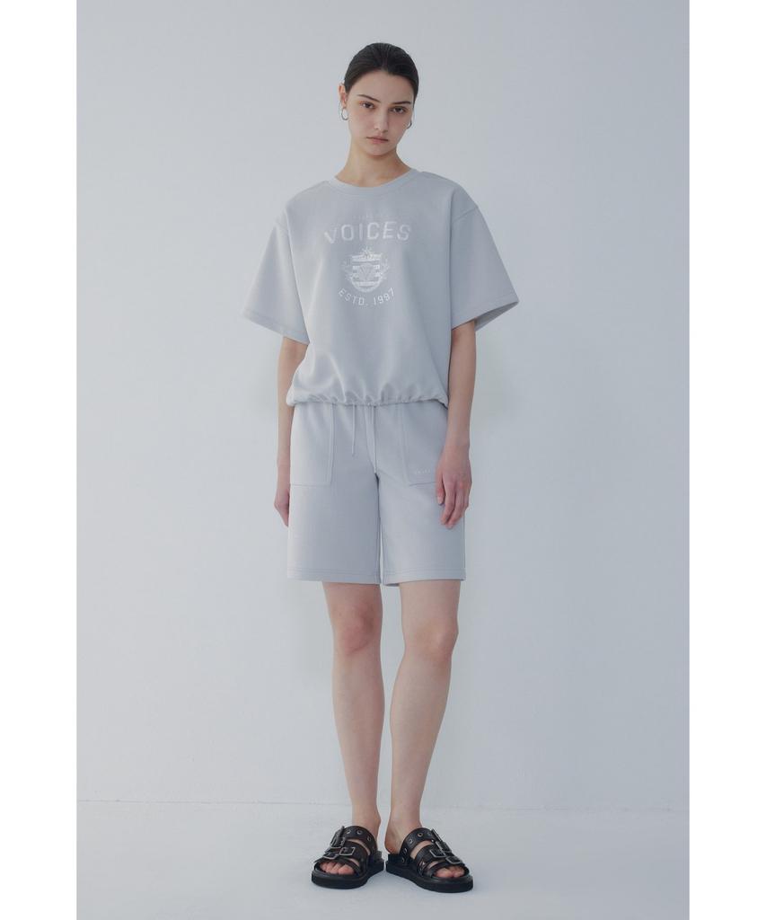 Bobeu Embroidered Two-Way T-Shirt_Light Gray 7156240008