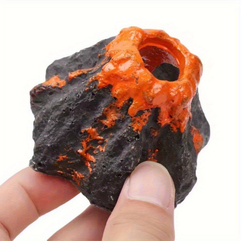 1 Stück Aquarien Landschaftsgestaltung Simulation Vulkan Aquarium Zubehör Felslandschaft Ornamente Belüftungspumpe Sprudelstein