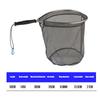 50cm Folding Landing Nets Aluminum Alloy Retractable Fishing Net Portable Collapsible Mesh Trout Hand Net Foldable Fishing Tools