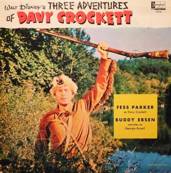 Виниловая пластинка FESS PARKER BUDDY EBSEN Три приключения Диснея D 1315 Disneyland 1973 Канада Детская Б/у