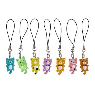 Unique Cat Keychain Cute Resin Designs Fashionable Bag Charm Resin Texture for Fashion Lovers and Animal Enthusiasts