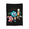 Gumballs Face Flannel Blanket Customized Throw Blanket for Home 150*125cm Plush Thin Quilt,