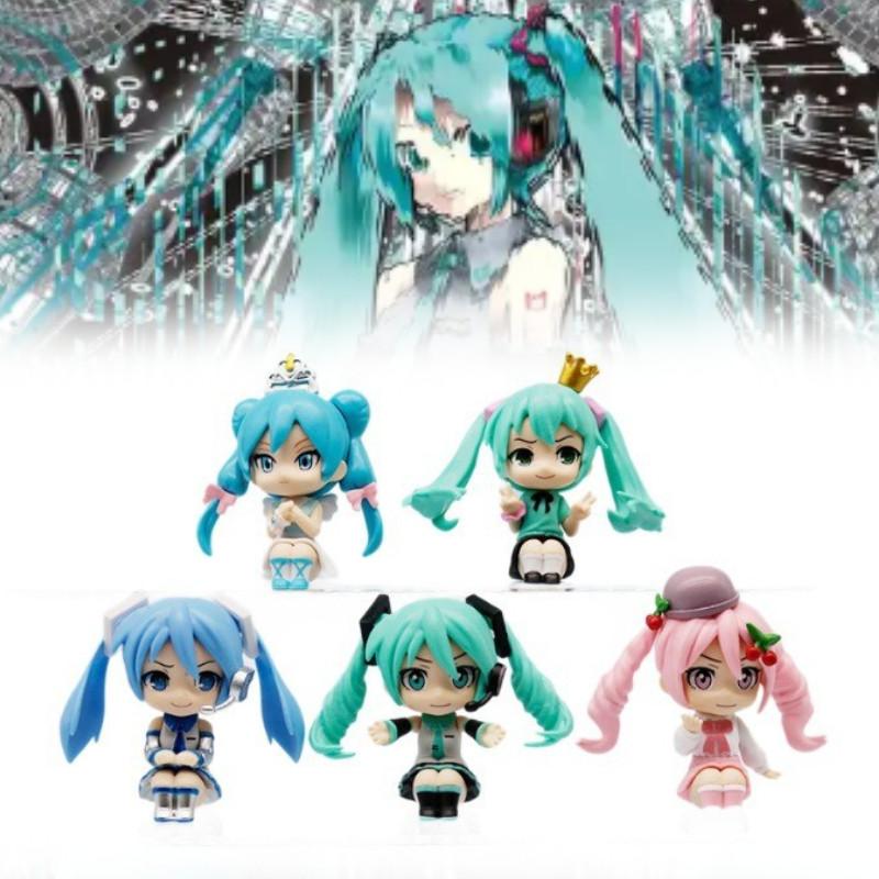 Miku Hatsune Action Figure Anime Doll Collectible Toy Model Kawaii Gift Display