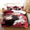 Luxury New 3D Print Anime Game Helltaker Bedding Set Duvet Cover Bed Set Quilt Cover Pillowcase Queen Boys Adult Bedding Set