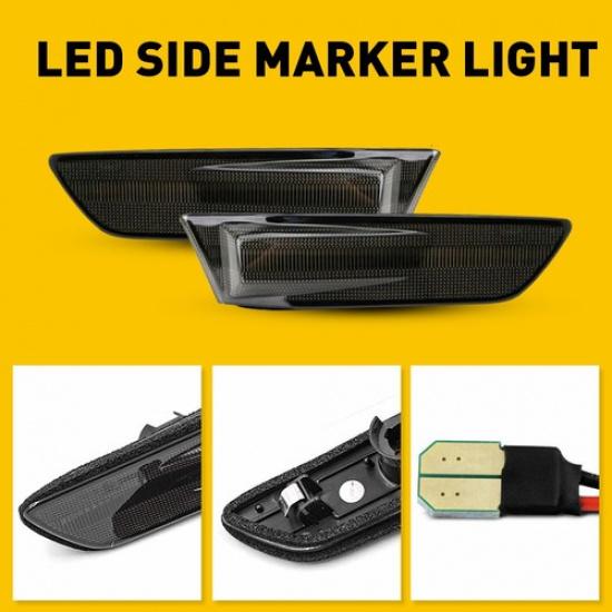 For 2003-2006 Infiniti G35 Sedan Sequential Switchback LED Marker Side Light DRL