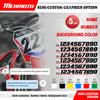 MCHMFG Kit For Yamaha PW50 PW 50 Full Set Motorcycle Graphics Background Decal Stickers Kits Pit Bike Graphics
