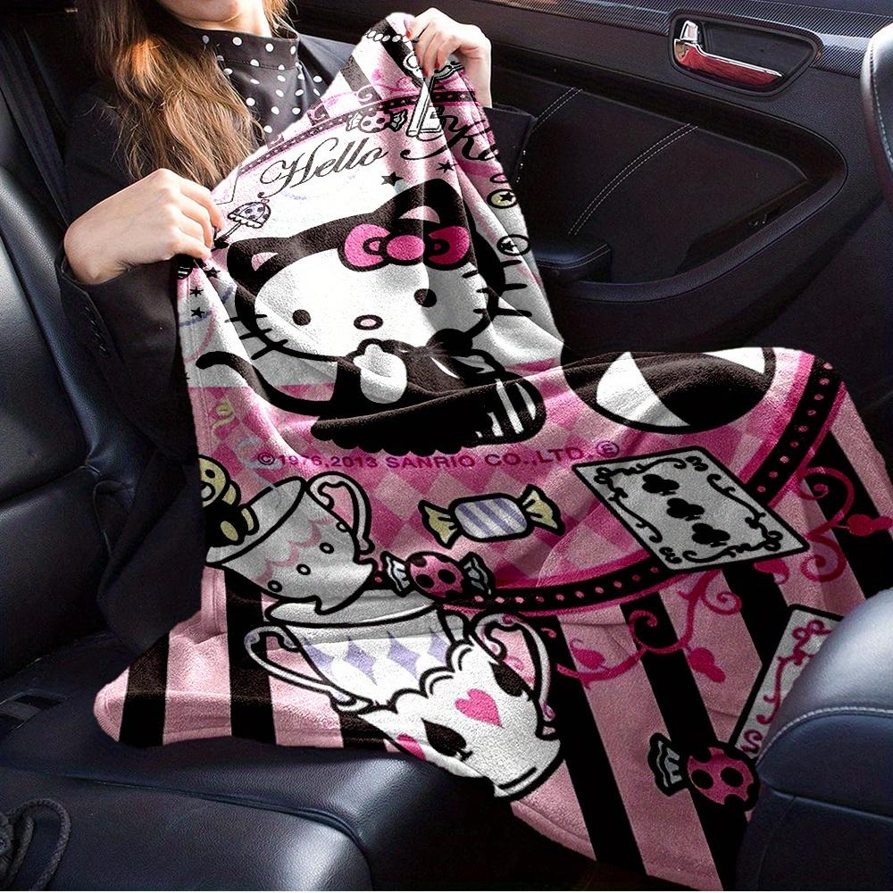 1pc Hello Kitty, SanrioDigital Print Fleece Blanket - Contemporary Style, Suitable for All Seasons, Perfect for Home, Travel, or Camping - M