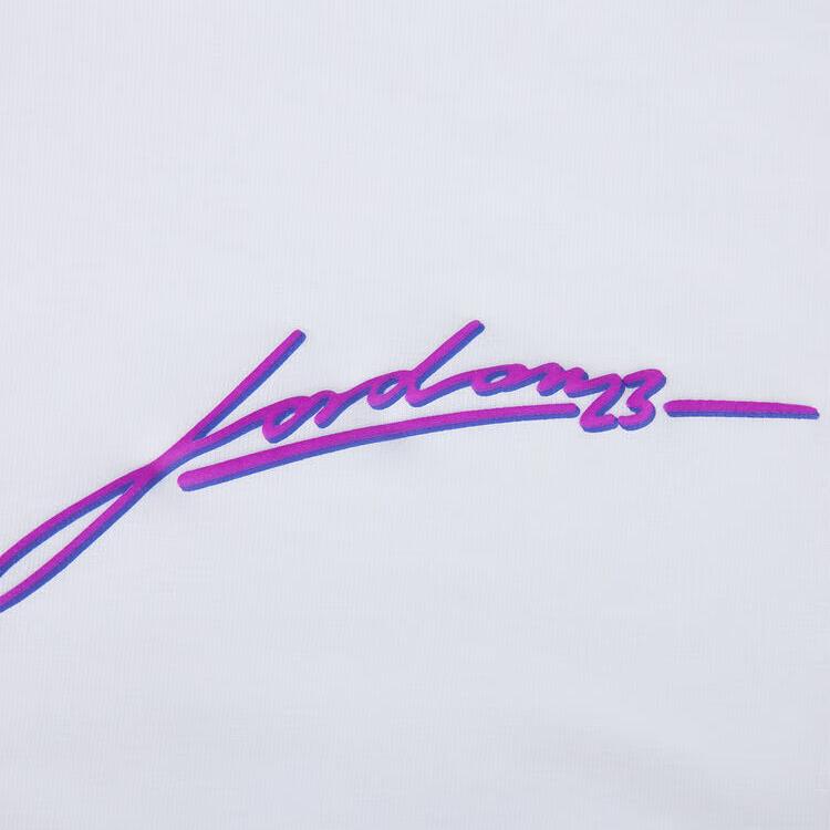 Jordan Gfxas W J Ss Slim Letter Round Neck Comfortable Short Sleeve Regular T-Shirt Women T-Shirts White IB7029-100