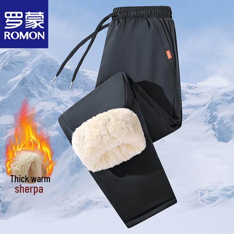 ROMON Men's Thermal Lamb Wool Lined Pants