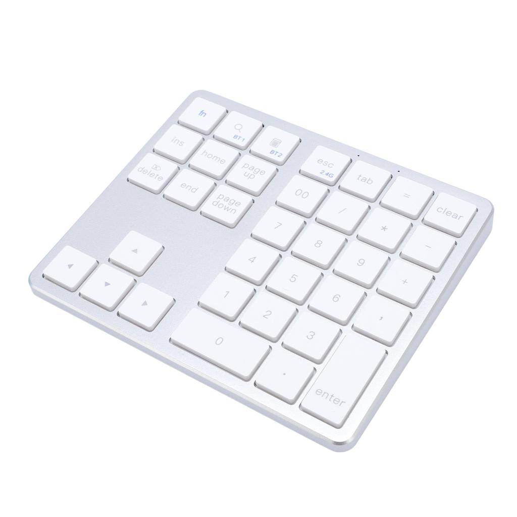 Number Pad Wireless Dual Mode 35 Keys Rechargeable Numeric Keypad for Laptop PC Tablet