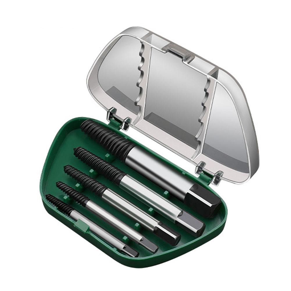 5/6 Pcs Spiral Screw Extractor Set, Easy Out Broken Bolt Extractor for Removing Rounded-Off, Damaged Screws, Broken Bolts, Studs
