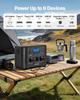 Portable Power Station, 1200W Solar Generator Power Station, 806Wh LiFePO4 Battery Backup with 9 Output Ports for Home Emergency, Outdoor Camping, RV