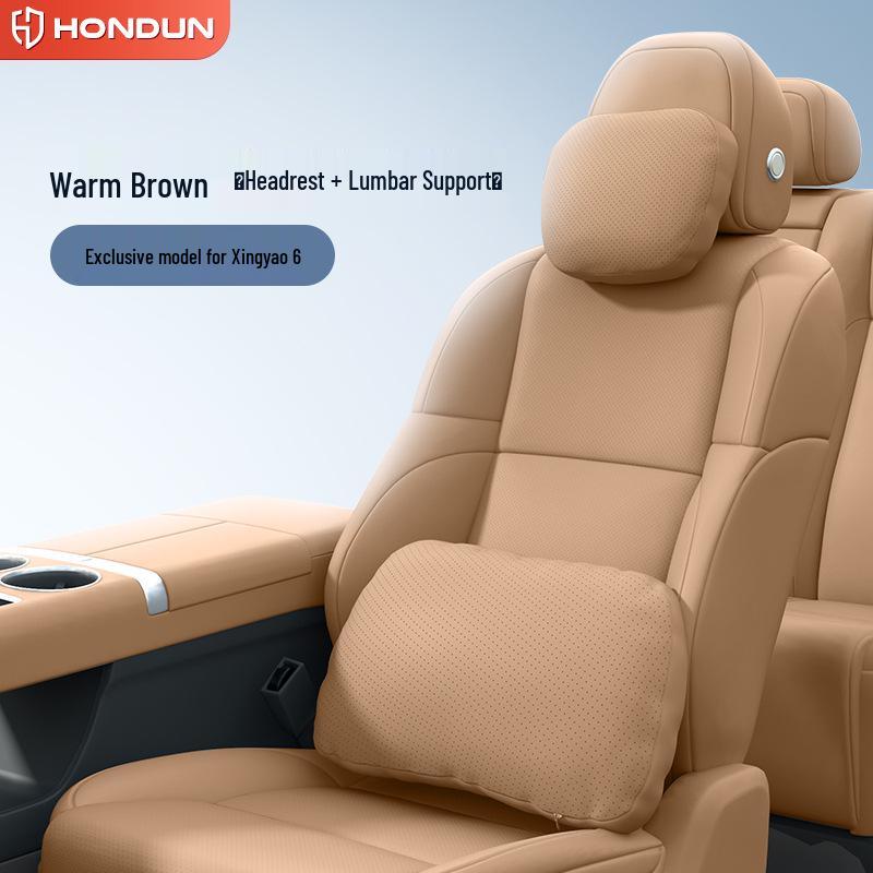 Xingyao 6 Car Interior Kit: Headrest, Lumbar & Neck Support with Decorative Accessories