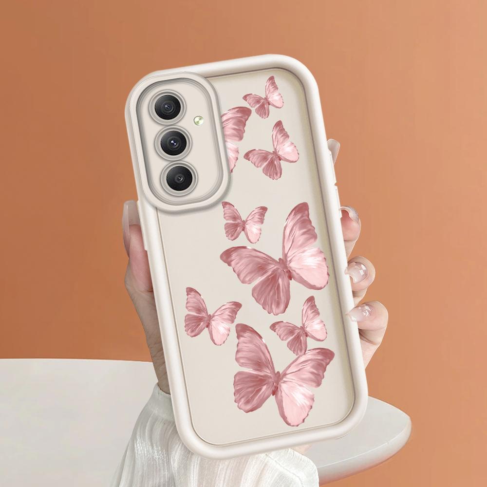 Soft Silicone Square Ladder Printing Pattern Phone Casing Full Cover Camera Shockproof Protection Rubber Case for Samsung