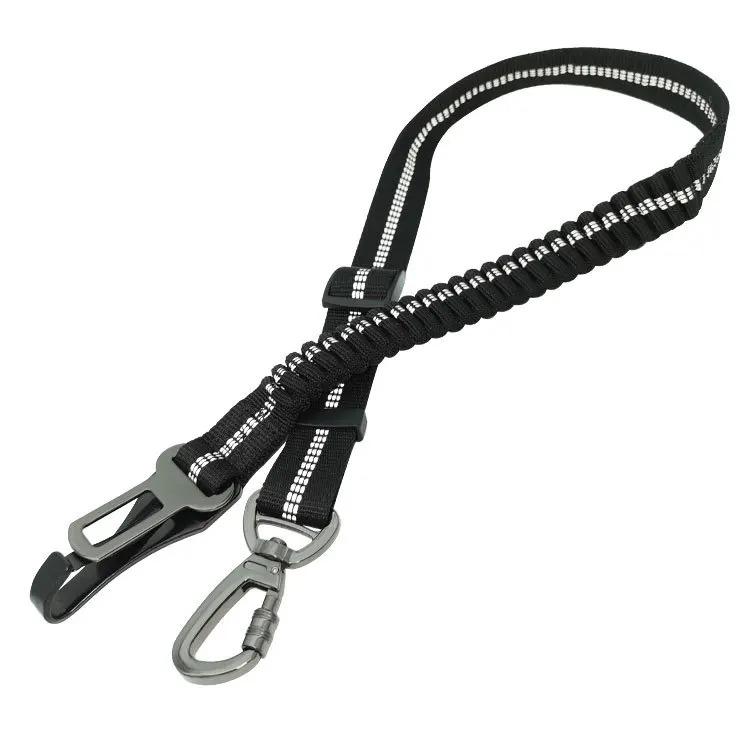 Dog Seatbelt Updated 3-in-1 Pet Car Seat Belts For Dogs Car Tether With Clip Hook Bungee Dogs Safety Belt With Swivel Carabiner