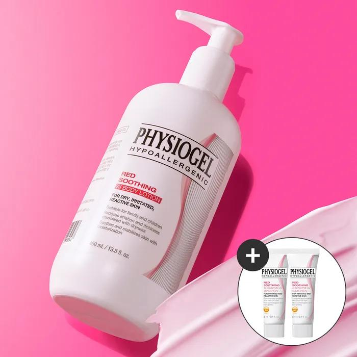 

Physiogel Red Soothing AI Body Lotion 400ml + Red Soothing AI Glow Up Sun 5ml X 2
