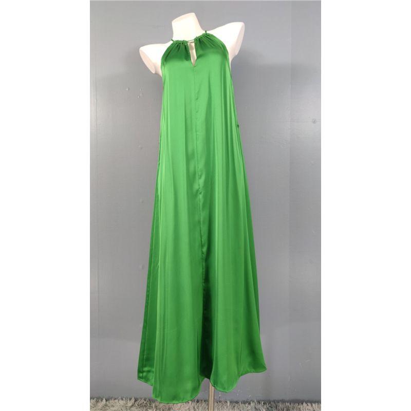 Export H Home Suspenders Exquisite Print Smooth Fabric High Quality Sleeveless Loose and Elegant Beautiful All-Match Dress