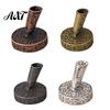 Vintage Desk Organizer Round Pen Holder, Durable Metal Exquisite Carved Desktop Ornament, Office Stationery Holder Dip Pens And Quill Supply,