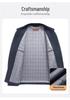 Men's Business Casual Zipper Jacket - Solid Color, Simple Cadre Style for Spring/Autumn