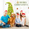 Lime Green Artificial Christmas Tree with LED Lights, 5FT Flexible Branches & Tree Skirt, Indoor Outdoor Holiday Decor