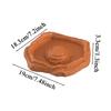 Tortoise Water Dish Reptile Bath Basin Anti-Slip Turtle Water Food Dish with Ramp for Aquarium Tank Terrarium for Gecko Snake