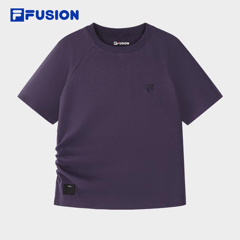 FILA FUSION Women s Slim Fit Knitted Short Sleeve T-Shirt S