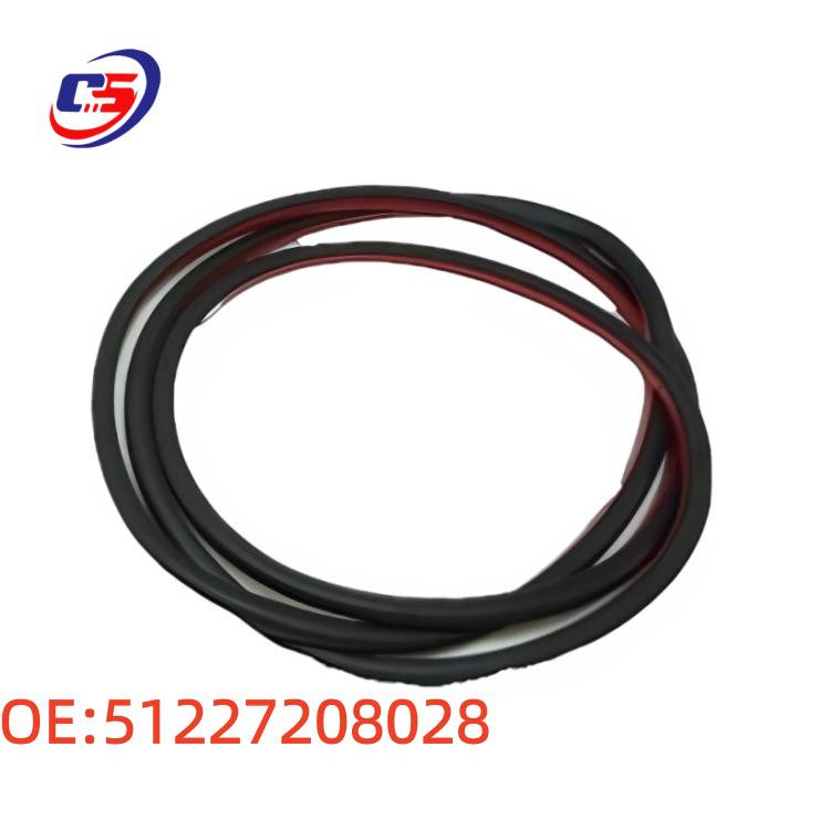 Compatible BMW Car Door Seal Strip - Part Numbers: 51227208028, 51337258329, 51337289609.