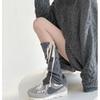 Solid Color Knitted Women Leg Warmers Sweet Girls Bow Long Socks Stockings Knitted Foot Cover JK Lolita Kawaii Cute Leg Warmers