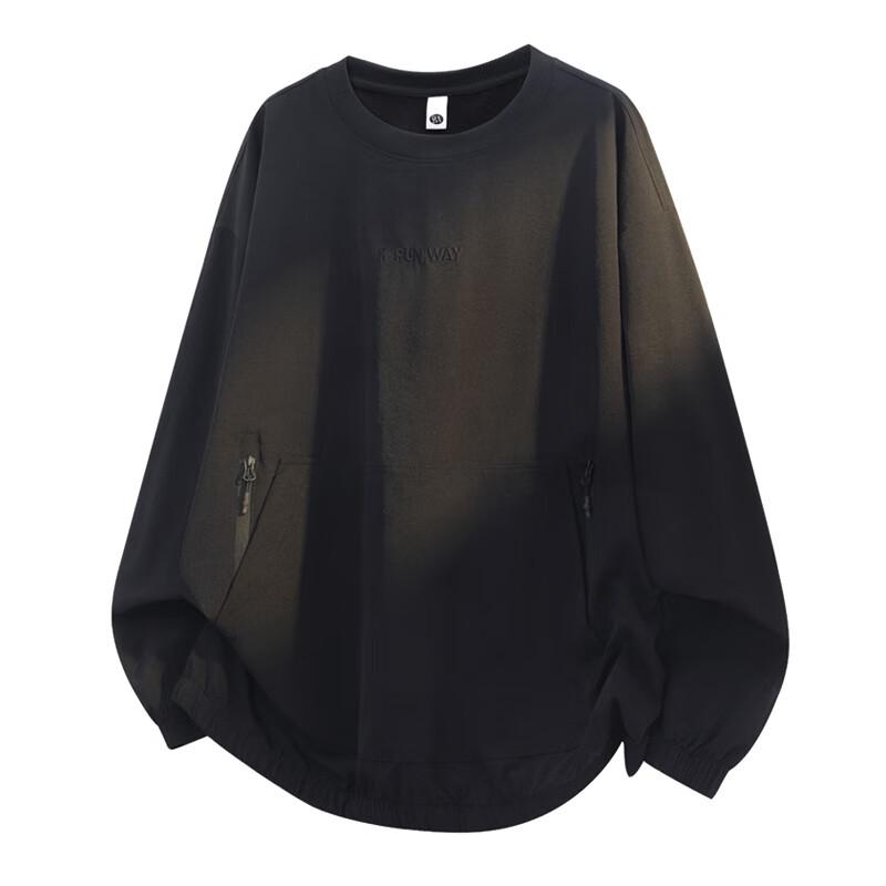 Wassup Sohot Men's Gradient Striped Long-Sleeve Sweatshirt