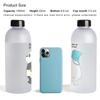 Water Bottles Cute Panda Bear Cup 1000ml With Straw Transparent Cartoon Water Bottle Drinkware Frosted Leak-proof Protein Shaker