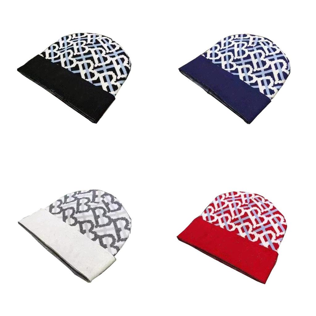 Knitted Hat For Men Women With Digital Print Warm Breathable For Winter Casual Style