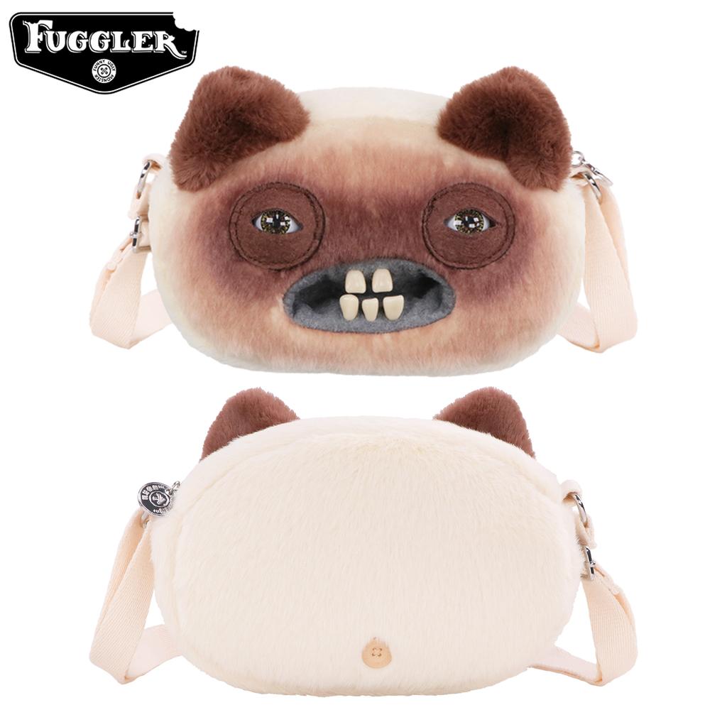 Original Fuggler Ugly Teeth Monster Plush Toy Shoulder Bag CHEEZEE Cat Wide Eyed Weirdo Sir Belch Hairless Peluche Crossbody Bag