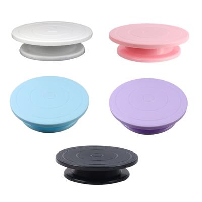 Plastic Cake Turn Table Turntable for Home Baking Professional Cake Decorating Turntable for Cupcakes and Pastries
