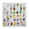 5D Cartoon Nagelsticker für Nagelkunst Geprägte Gravierte Nagelaufkleber Nagelzubehör Halloween Nageldekoration