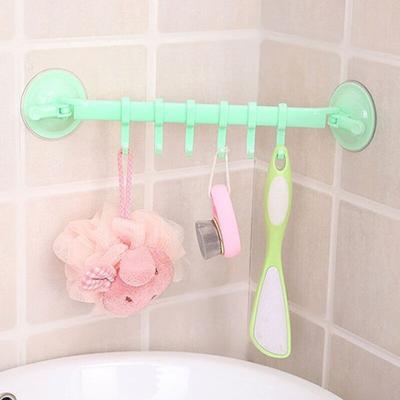 Mehrzweck-Kunststoff-Badezimmer-Küchen-Wandsauger, runder Aufhänger, Haken zum Aufhängen