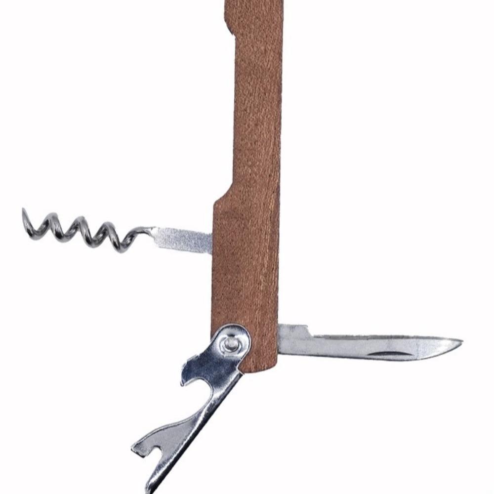 2PCS Wooden Handle Wine Bottle Opener 4 in 1 Personalize Beer Cap Openers Stainless Steel Beer Bottle Opener Wedding Party Gifts