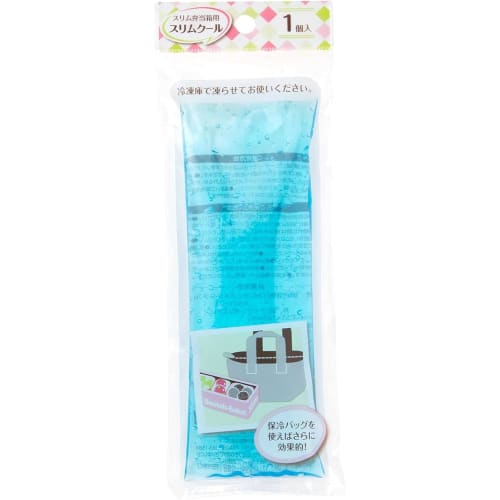 Strix Design Slim Cool Ice Packs, Set of 5, Clear Blue, 5.5 x 16.5 cm, Made in Japan, for Slim Lunch Boxes (MB-019)