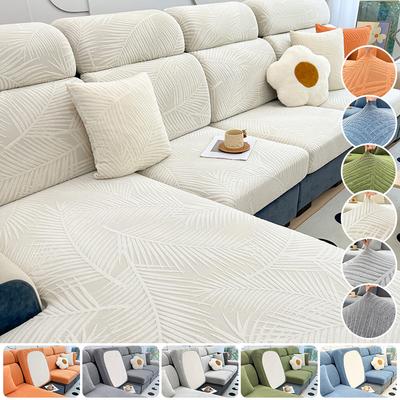 Neue wasserdichte Stoff-Sofabezug, Jacquard, solides Sofakissen, Sitzbezug, Stretch, L-förmiger Bezug, Wohnzimmermöbelschutz