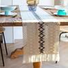 Runner de masă Runneri de masă Bumbac In Cusături cu ciucuri Decor masă Pânză Față de masă elegantă pentru Nuntă