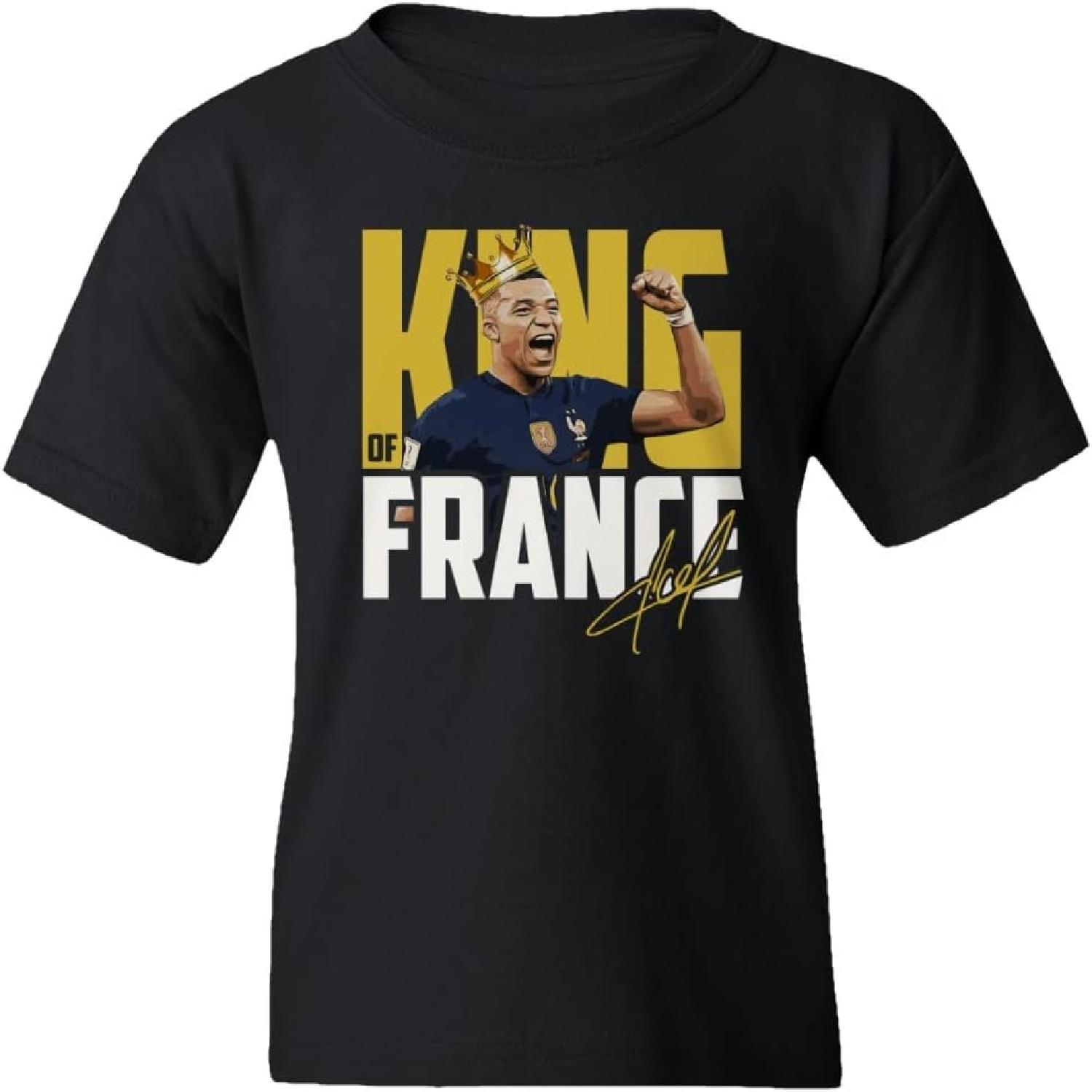 

Mbappe The Football King of France Soccer Fans Youth Unisex T-Shirt XXXXXL