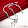95 Sterling Silver Necklace Necklace Long Necklace Five-star Maxi Necklace